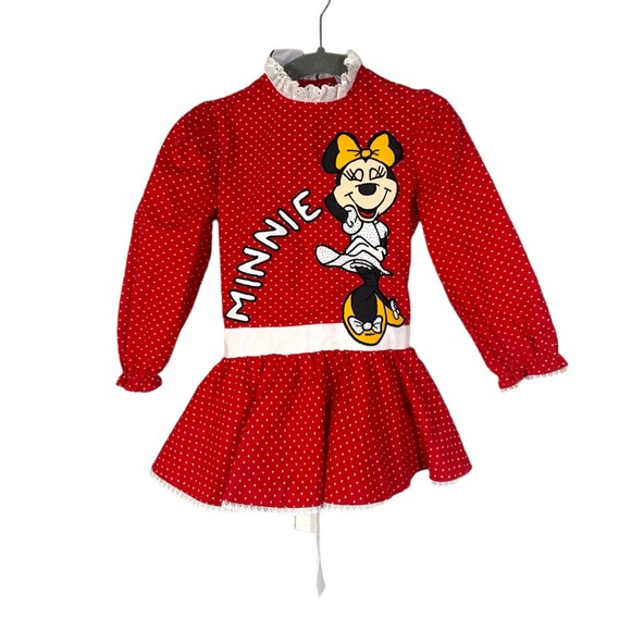 Minnie's Corner Youngland Vintage Red Heart Polka Dot Minnie Mouse